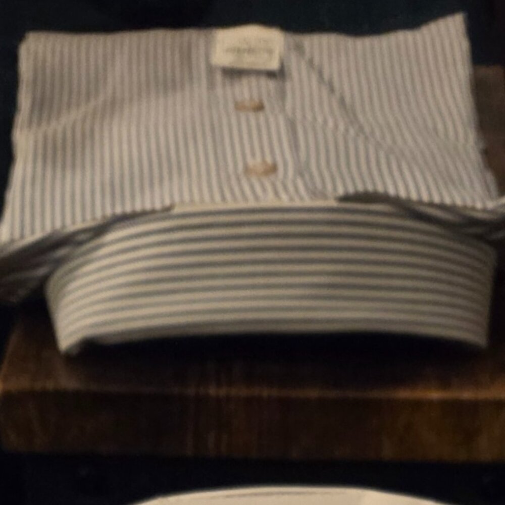 Oxxford Hand Made Striped Dress Shirt - Unique - Picture 11 of 11